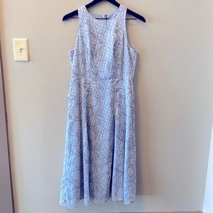 Banana Republic Sparkle Floral Paneled Midi Dress